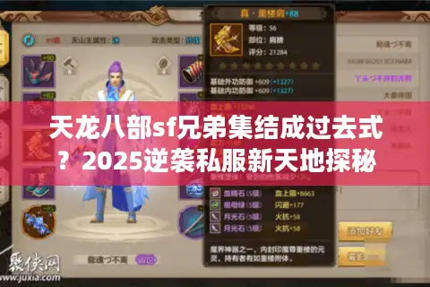 天龙八部sf兄弟集结成过去式？2025逆袭私服新天地探秘