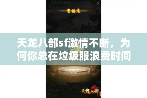 天龙八部sf激情不断，为何你总在垃圾服浪费时间？