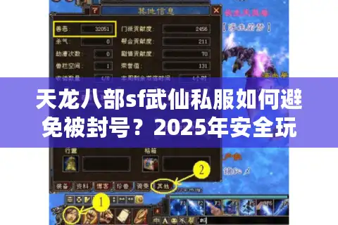 天龙八部sf武仙私服如何避免被封号？2025年安全玩法全解析