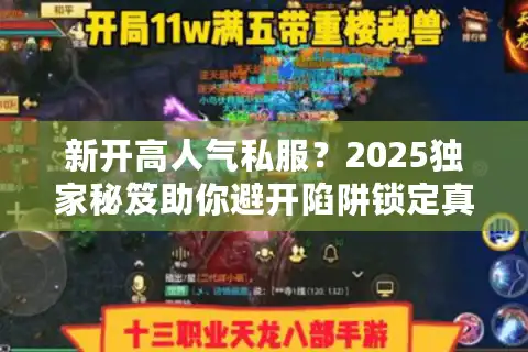 新开高人气私服？2025独家秘笈助你避开陷阱锁定真火爆！