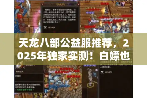 天龙八部公益服推荐，2025年独家实测！白嫖也能爽玩的长期稳定服
