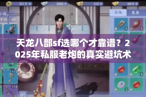天龙八部sf选哪个才靠谱？2025年私服老炮的真实避坑术