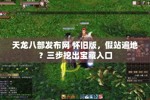 天龙八部发布网 怀旧版，假站遍地？三步挖出宝藏入口