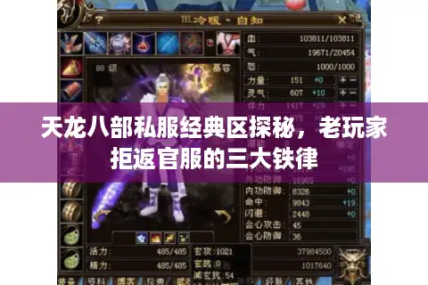 天龙八部私服经典区探秘，老玩家拒返官服的三大铁律