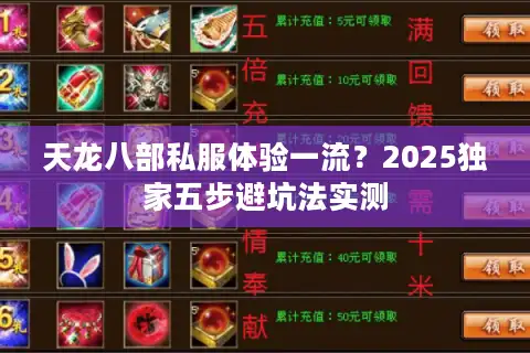 天龙八部私服体验一流？2025独家五步避坑法实测