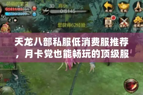 天龙八部私服低消费服推荐，月卡党也能畅玩的顶级服曝光！