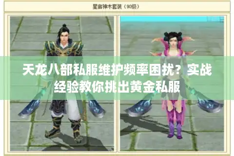 天龙八部私服维护频率困扰？实战经验教你挑出黄金私服