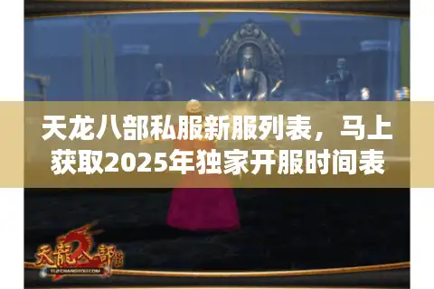 天龙八部私服新服列表，马上获取2025年独家开服时间表