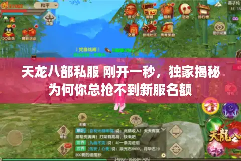 天龙八部私服 刚开一秒，独家揭秘为何你总抢不到新服名额