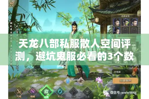 天龙八部私服散人空间评测，避坑鬼服必看的3个数据真相