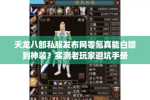 天龙八部私服发布网零氪真能白嫖到神装？实测老玩家避坑手册