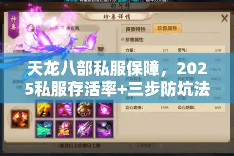 天龙八部私服保障，2025私服存活率+三步防坑法（实测版）