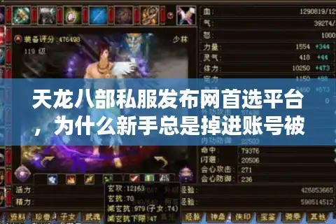 天龙八部私服发布网首选平台，为什么新手总是掉进账号被盗的坑？