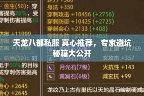天龙八部私服 真心推荐，专家避坑秘籍大公开