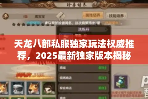天龙八部私服独家玩法权威推荐，2025最新独家版本揭秘