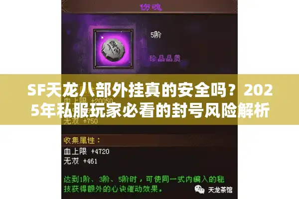 SF天龙八部外挂真的安全吗？2025年私服玩家必看的封号风险解析