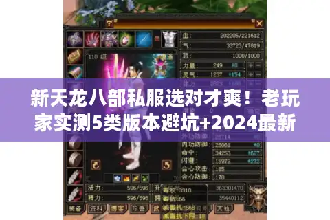 新天龙八部私服选对才爽！老玩家实测5类版本避坑+2024最新搬砖攻略