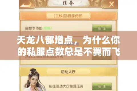 天龙八部增点，为什么你的私服点数总是不翼而飞？