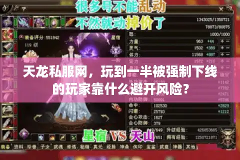 天龙私服网，玩到一半被强制下线的玩家靠什么避开风险？