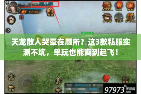 天龙散人哭晕在厕所？这3款私服实测不坑，单玩也能爽到起飞！