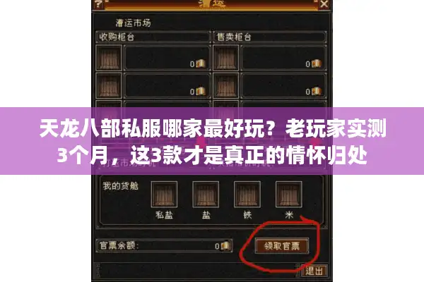 天龙八部私服哪家最好玩？老玩家实测3个月，这3款才是真正的情怀归处