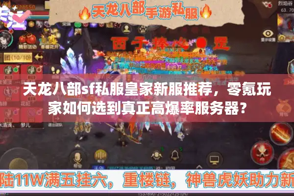 天龙八部sf私服皇家新服推荐，零氪玩家如何选到真正高爆率服务器？