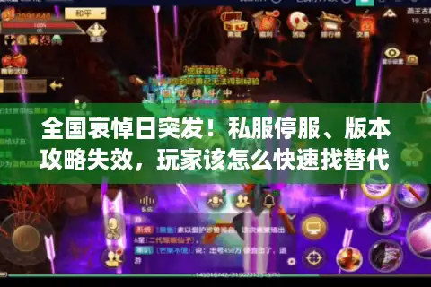 全国哀悼日突发！私服停服、版本攻略失效，玩家该怎么快速找替代方案？