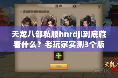 天龙八部私服hnrdjl到底藏着什么？老玩家实测3个版本后说出选服真相