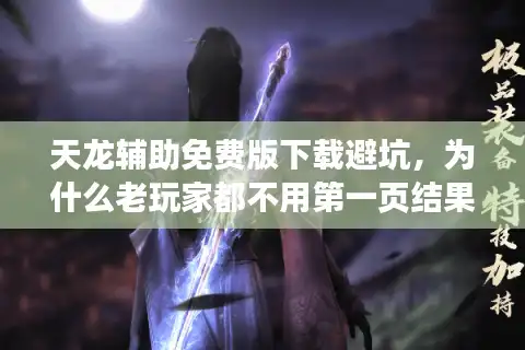 天龙辅助免费版下载避坑，为什么老玩家都不用第一页结果？