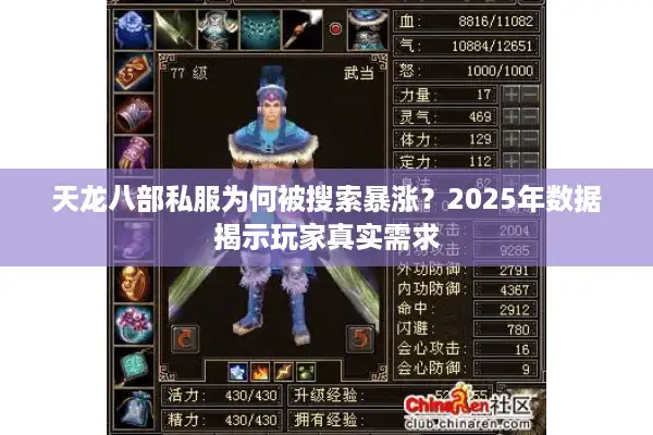 天龙八部私服为何被搜索暴涨？2025年数据揭示玩家真实需求