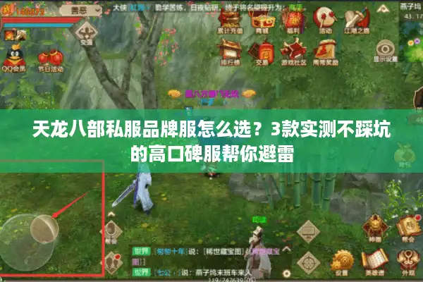 天龙八部私服品牌服怎么选？3款实测不踩坑的高口碑服帮你避雷
