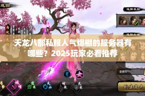 天龙八部私服人气爆棚的服务器有哪些？2025玩家必看推荐