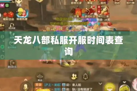 天龙八部私服开服时间表查询