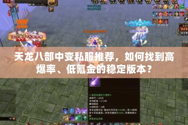 天龙八部中变私服推荐，如何找到高爆率、低氪金的稳定版本？