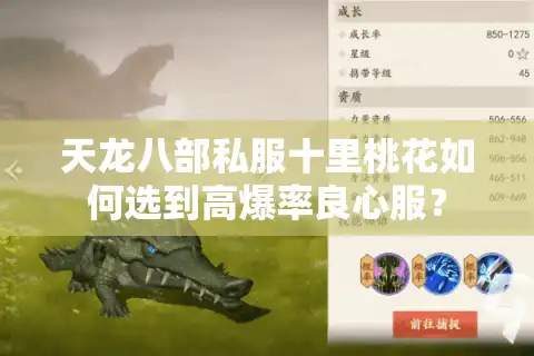 天龙八部私服十里桃花如何选到高爆率良心服？