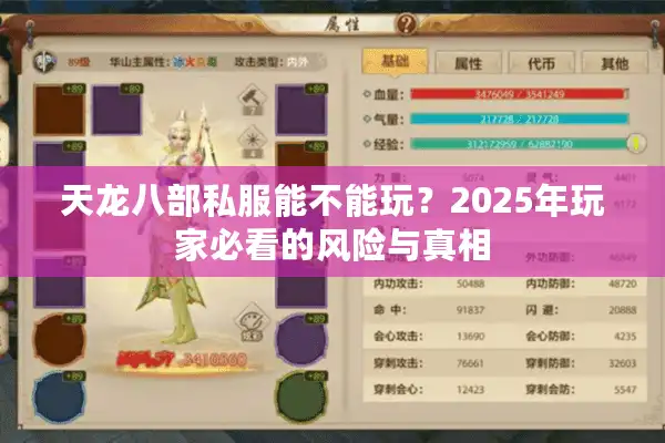 天龙八部私服能不能玩？2025年玩家必看的风险与真相