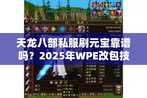 天龙八部私服刷元宝靠谱吗？2025年WPE改包技术风险实测分析