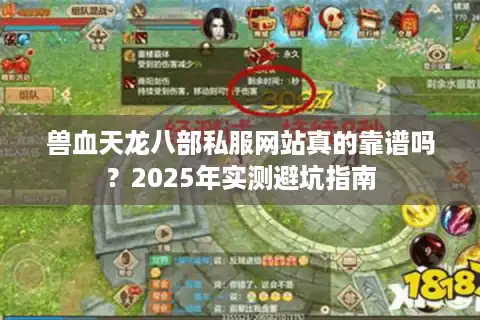 兽血天龙八部私服网站真的靠谱吗？2025年实测避坑指南