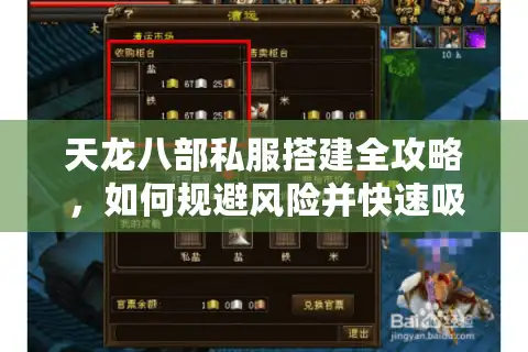 天龙八部私服搭建全攻略，如何规避风险并快速吸引玩家？