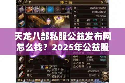 天龙八部私服公益发布网怎么找？2025年公益服安全下载攻略