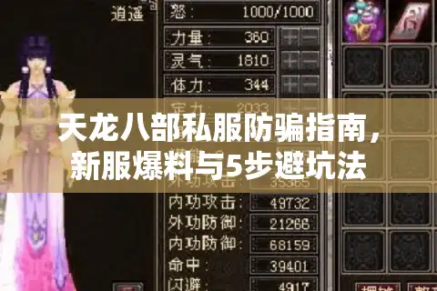 天龙八部私服防骗指南，新服爆料与5步避坑法
