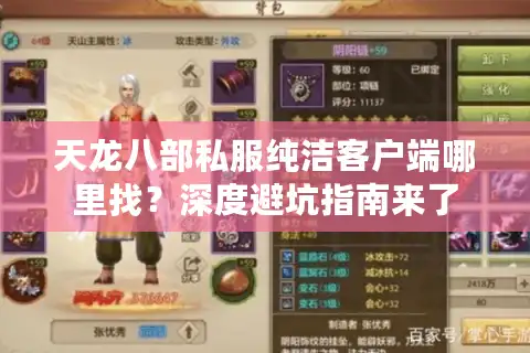 天龙八部私服纯洁客户端哪里找？深度避坑指南来了