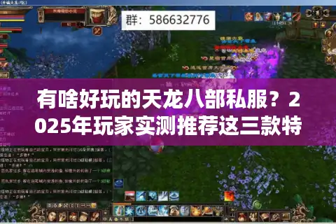有啥好玩的天龙八部私服？2025年玩家实测推荐这三款特色版本