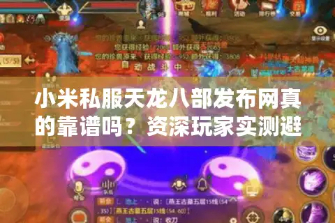 小米私服天龙八部发布网真的靠谱吗？资深玩家实测避坑指南