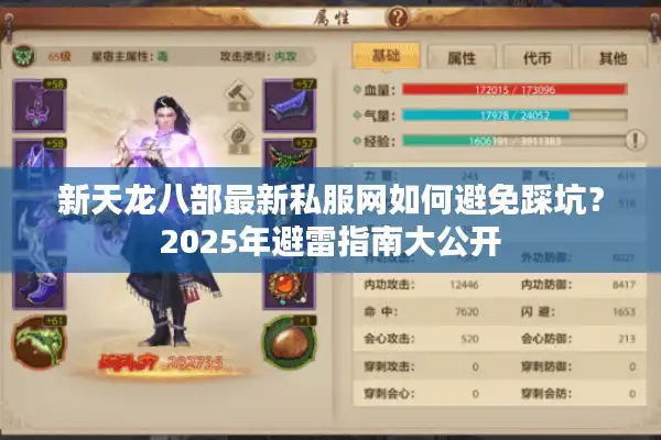 新天龙八部最新私服网如何避免踩坑？2025年避雷指南大公开