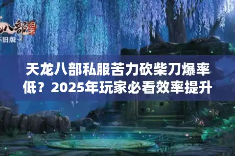 天龙八部私服苦力砍柴刀爆率低？2025年玩家必看效率提升秘籍