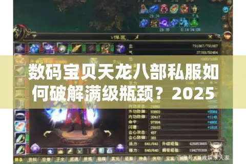 数码宝贝天龙八部私服如何破解满级瓶颈？2025独家攻略实测