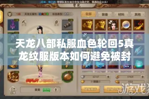 天龙八部私服血色轮回5真龙纹服版本如何避免被封号风险？