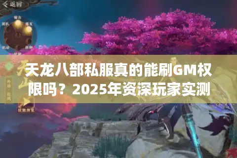 天龙八部私服真的能刷GM权限吗？2025年资深玩家实测避坑指南