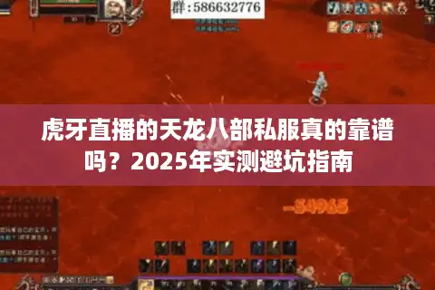 虎牙直播的天龙八部私服真的靠谱吗？2025年实测避坑指南